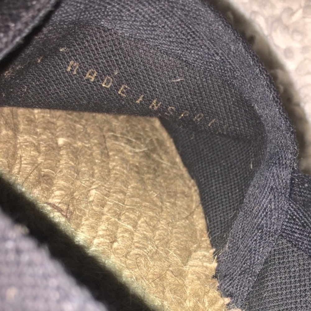Saint Laurent Embroidered Espadrilles in Black Canvas - Picture 7 of 12